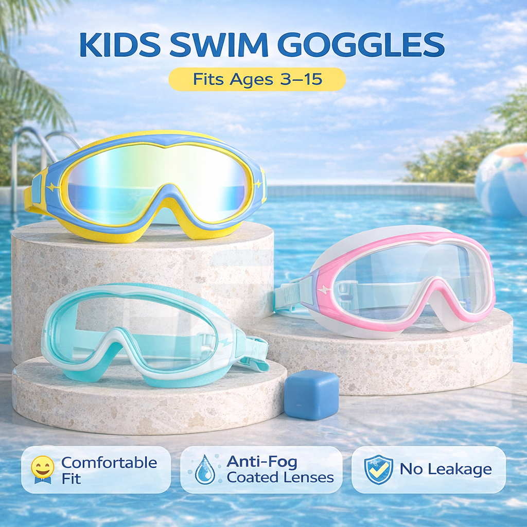 JSJM Kids Swimming Goggles Big - Silicone Mask Bracket review and price