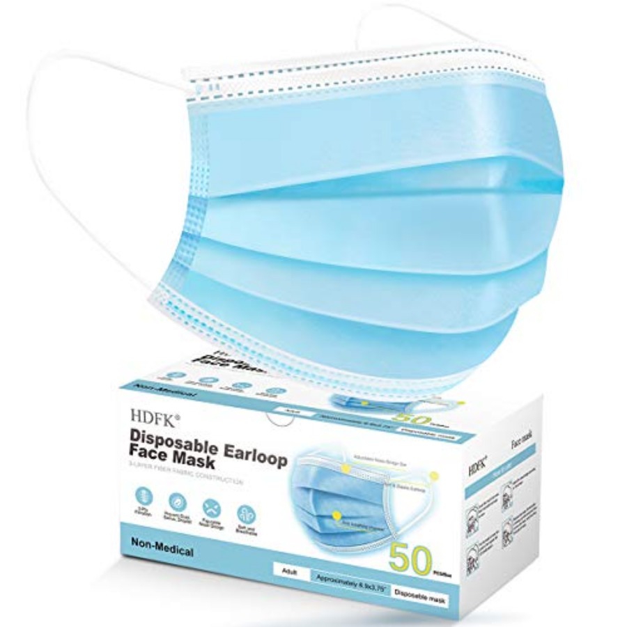 Face Mask Disposable Adults 3P - Disposable Mask Blue review and price