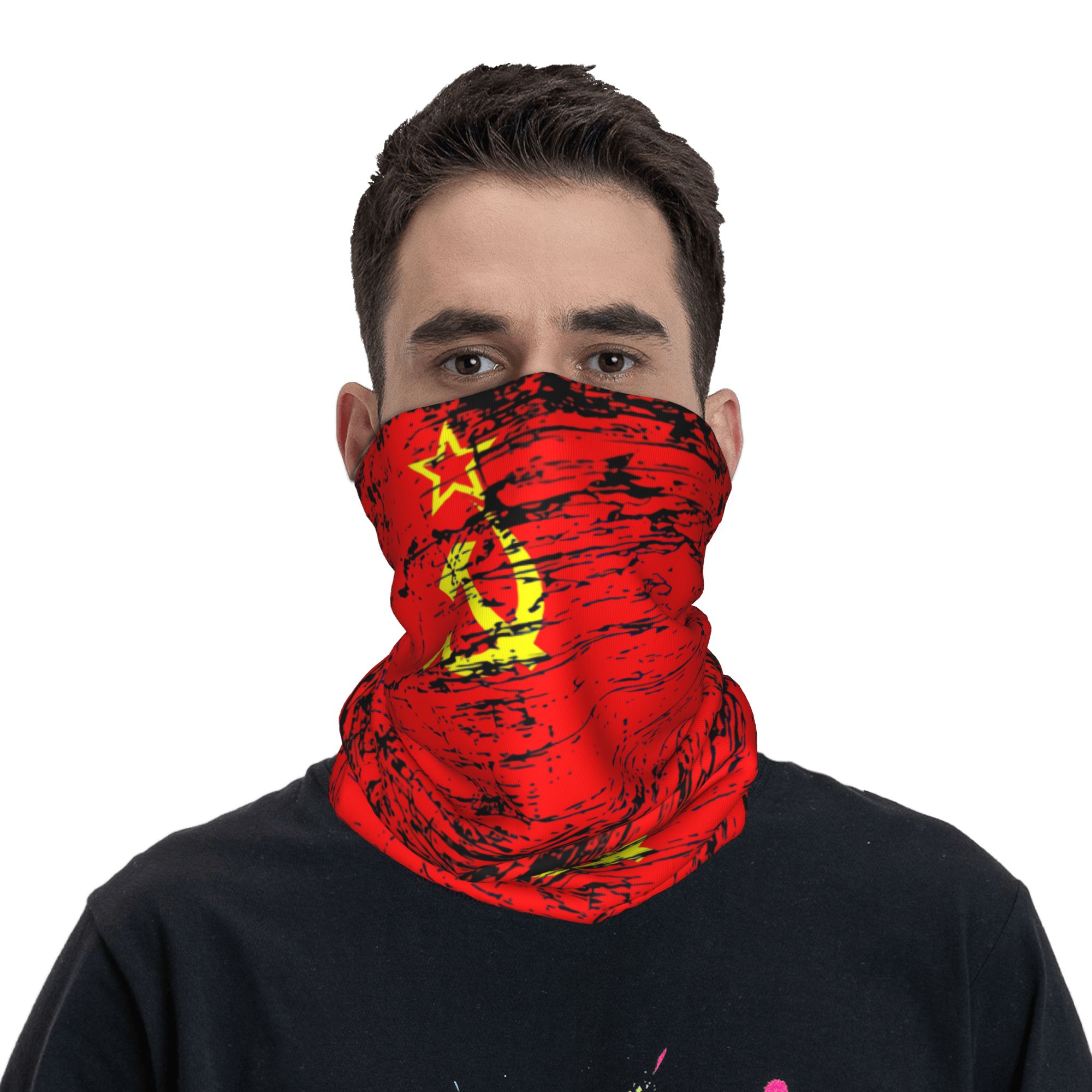 Russian Flag Soviet Union USSR - Neck Gaiter Face Cover review and price