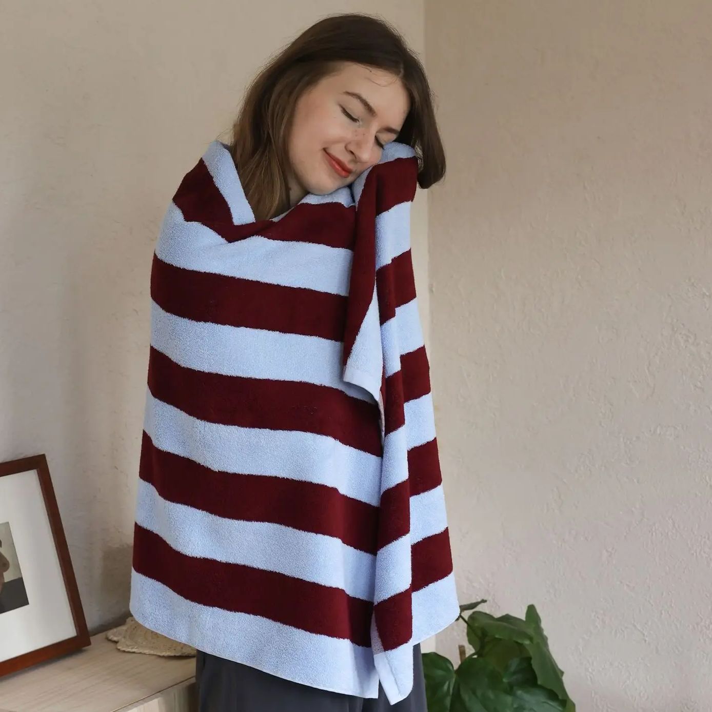 Retro Striped Pure Cotton Towe - Cloth Face Mask Washable review and price
