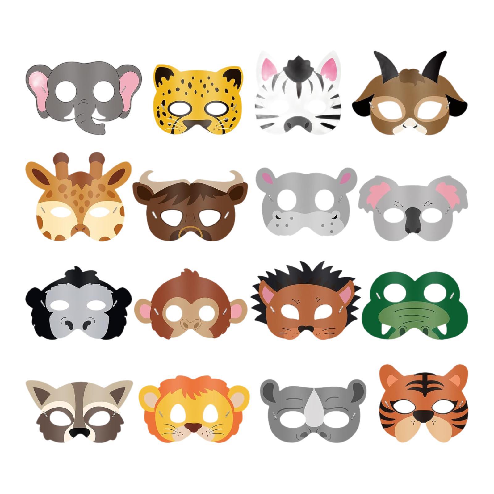 16 Pieces Animal Face Mask Cut - Kids Face Mask review and price